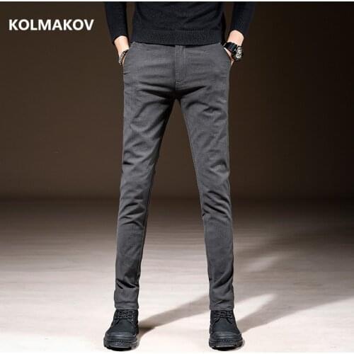 2019 new arrival spring autumn trousers high quality smart casual mens pants ,skinny trousers men ,mens slim pant K063