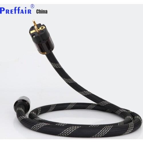 Preffair new HI-End Pure copper US Power Cord Cable Audiophile Power Cord CableUS Plug With Figure 8 IEC C7 IEC Power Cable HIFI