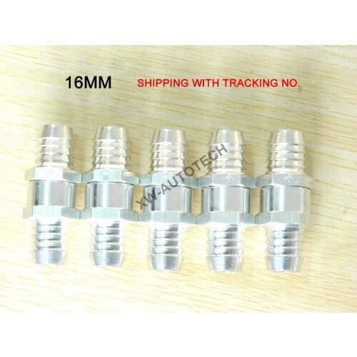 5pcs Non Return One Way Check Valve Aluminum Alloy 16mm 5/8 -Oil Fuel Petrol Diesel / One Way Non Return Check Valve