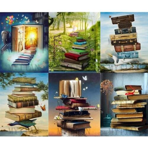 Full square/round Diamond Painting Book house Landscape 5d Diamond Embroidery Sale Diamond Picture Rhinestones Home Decor Gift