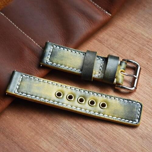 Onthelevel New Watch Strap 18mm 20mm 22mm 24mm High Quality Genuine Leather Watchband Red Black Blue Wrist Belt Bracelet