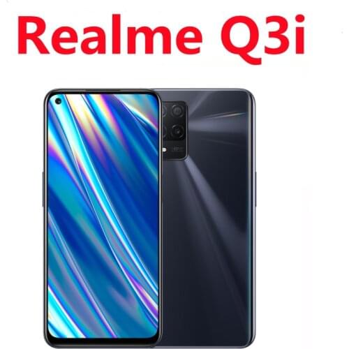 In Stock Realme Q3i 5G Smart Phone 48.0MP+8.0MP+2.0MP+2.0MP Dual Sim Dimensity 700 6.5" 90HZ Fingerprint 6GB 128GB Face ID OTA