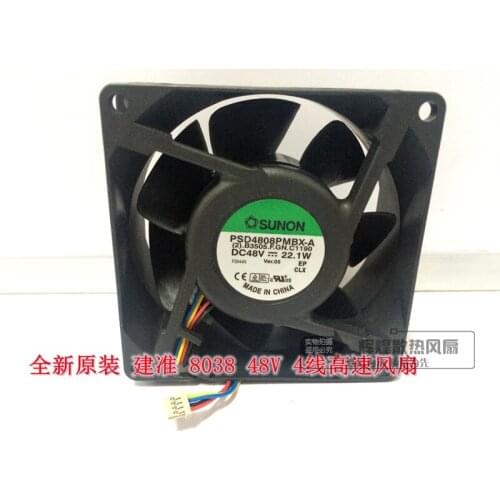 Brand new SUNON PSD4808PMBX-A DC48V 8038 cooling fan