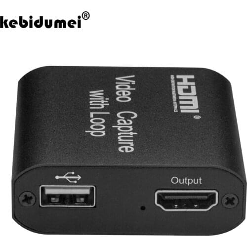 USB2.0 4K 1080P HDMI-compatible Craphics Capture Card with Loop Output Grabber Phone For PS4 Game Recording Video Capture