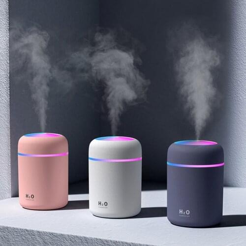 300ml Air Humidifier USB Ultrasonic Aroma Essential Oil Diffuser Home Car Cool Mist Maker Air Purifier With Colorful Night Light