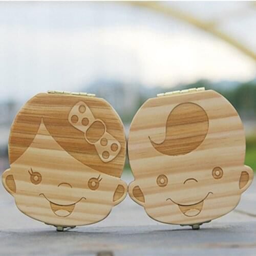 High - grade baby tooth deciduous toothboxes preservation of creative wooden gifts children solid wood teeth boxes