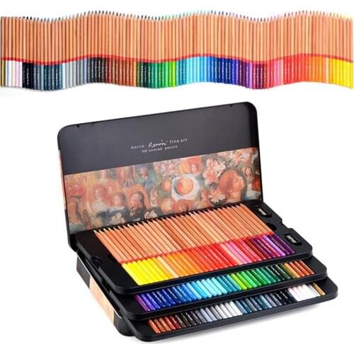 High Quality School Office Professional Drawing Colured Watercolor Oilcolor Pencils Set Art Supplies colors Stationery Wooden Ar