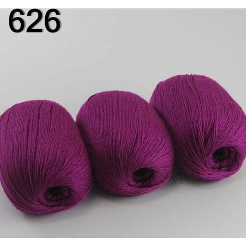 High quality 100% pure cashmere luxury warm and soft hand-knitting yarn Fuchsia 233-626
