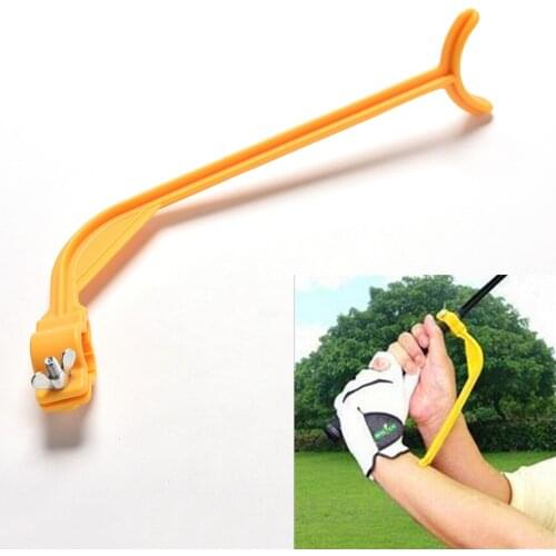 Top quality Golf Practice Swing Educational Trainer Guide Gesture Alignment Training Wrist Correct Aid Plane Tool Club