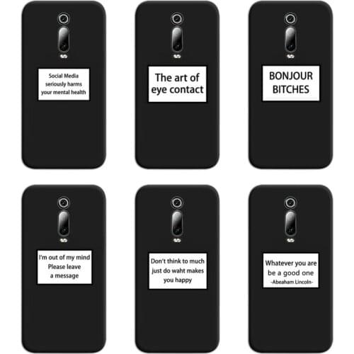 Funny Quote Text Phone Case For Redmi 9A 9 8A 7 6 6A Note 10 9 8 8T Pro Max K20 K30 Pro