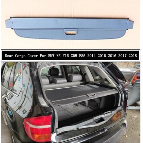 Rear Cargo Cover For BMW X5 F15 X5M F85 2014 2015 2016 2017 2018 Partition Curtain Screen Shade Trunk Security Shield