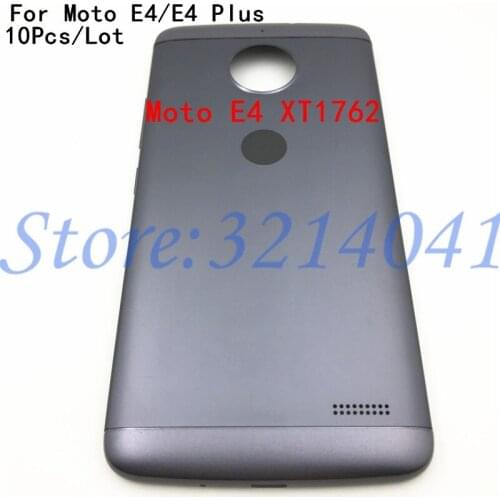 10Pcs/Lot For Motorola Moto (4th Gen) E4 XT1762 XT1763 E4 Plus XT1770 X1771 Back Battery Cover Rear Door Panel Housing Case