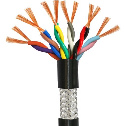 1M 20AWG 22AWG 10 core 12 core 14 core 16 core meter 485 communication signal wire RVSP pure copper twisted pair shielded wire