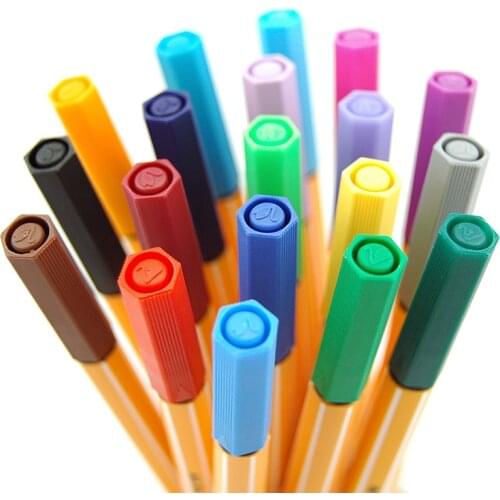 1pc STABILO Point 88 Art Marker 0.4mm Fiber Tip 25 Colors Sketching Drawing Writing Pens