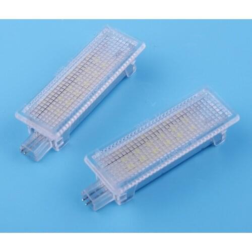 12V 2Pcs 18 LED 12V Plastic 6500K Courtesy Footwell Under Door Light Fit For BMW 1/3/5/7 Series E90 E60
