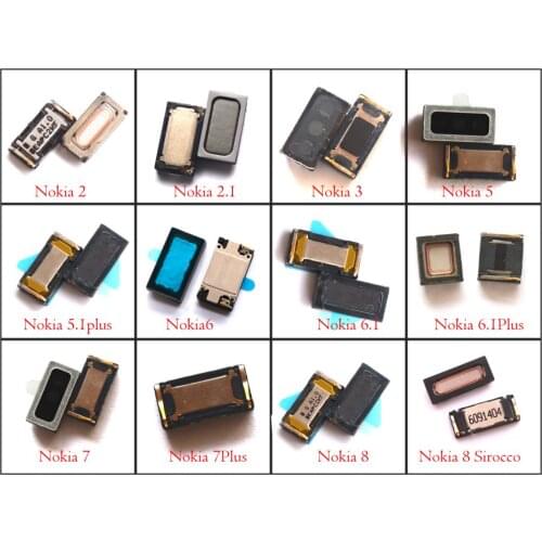 2x new original Cell phone earpiece Ear speaker receiver for Nokia 2 2.1 3 3.1 5 5.1 6 6.1 7 7.1 8 plus Sirocco