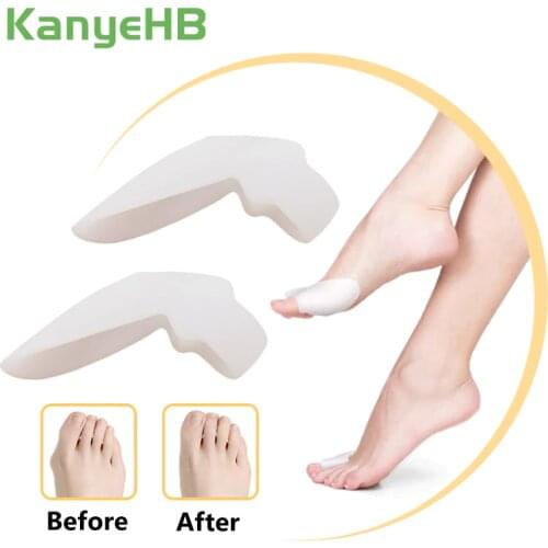 2Pcs Silicone Big Toe Separator Bunion Adjuster Hallux Valgus Toe Straightener Corrector Gel Foot Fingers Pedicure Feet Tool