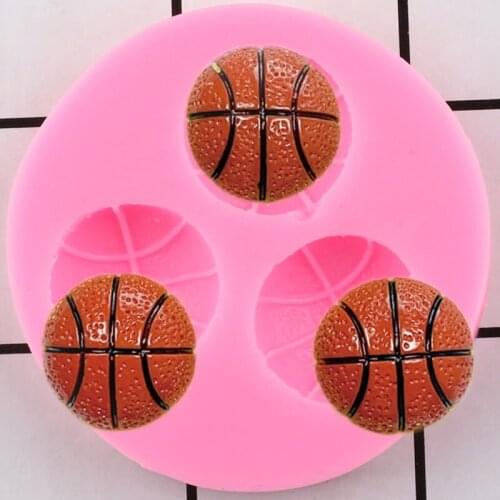 Basketball Silicone Mold Sugarcraft Fondant Cake Decorating Tools Chocolate Gumpaste Moulds Polymer Clay Molds Candy Mould