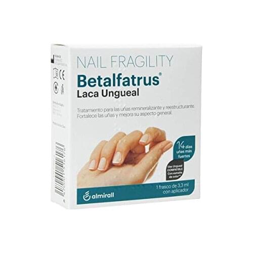 Betalfatrus, Ungueal lacquer-treatment for remineralizing and restructuring, 1 3.3 ml bottle with applicator