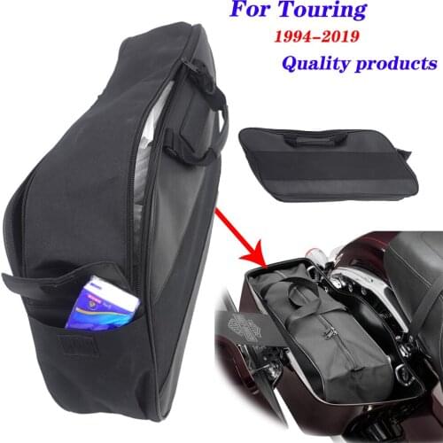 Black Saddlebags Liners Saddle Bag For Harley Road King Street Glide Ultra Electra Glide 1994-2013 95 98 99 2006 2008 2012