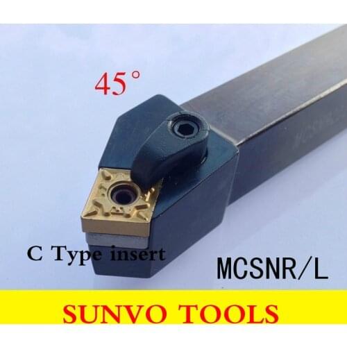 CNC Insert CNMG1201408 CNMG120404 UseMCSNR2525M12/MCSNL2525M12 MCSNR MCSNL External Turning Tool Holder CNMG120402