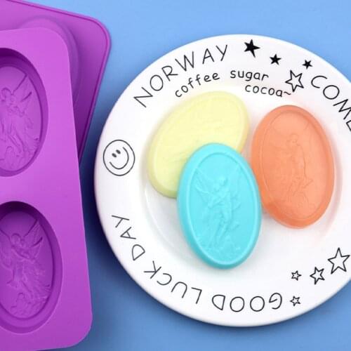 Cake Mold 4 Couple Angel Silicone Mold XG364