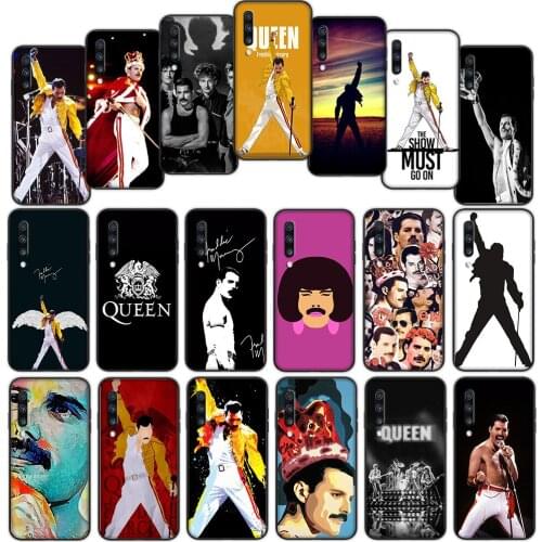 Freddie Mercury Queen Band Soft Cover Case for Samsung Galaxy Note 8 9 A01 A60 M10 M20 M30 M40 M30S S8 S9 Plus