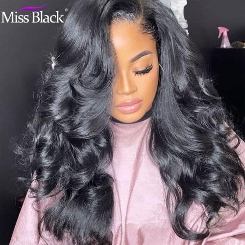 Malaysian Glueless Body Wave 13x4 Lace Front Human Hair Wig Swiss Lace 28 30 32 Inch Baby Hair With Pre-Plucked For Black Women