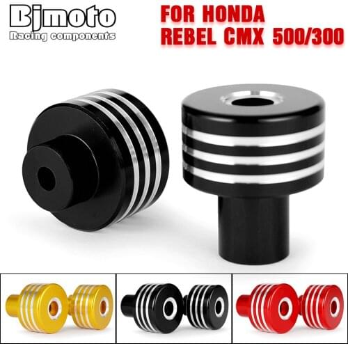 Motor Handle Bar End Handlebar Grips Cap Cover Anti Vibration Silder Plug For Honda Rebel CMX 500 300 2017-2020 Handle bar Cap
