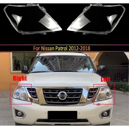 Headlight Lens For Nissan Patrol 2012 ~ 2018 Headlamp Cover Car Replacement Head Light Auto Shell