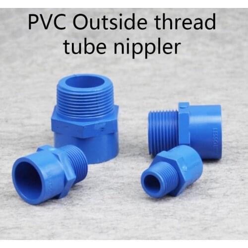 Male Thread PVC Joints Garden Irrigation Water Pipe Connectors Aquarium Tank Tube Fittings 1 Pcs