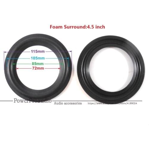 20 pcs/lot 4.5 inch woofer / bass speaker surrounds repair Rubber -Brand New