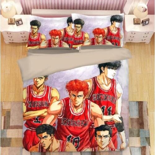 Anime Slamdunk 3D Bed Linens Duvet Covers Pillowcases Comforter Bedding Sets Bedclothes Bed Linen Bedding Set Bed Set