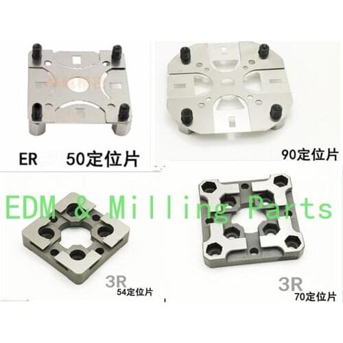 3R ER Positioning Pieces Benchmark 50X50mm 90X90mm 54X54mm 70X70mm For Vise Holder Electrode Sparks Wire EDM Fixture Machining