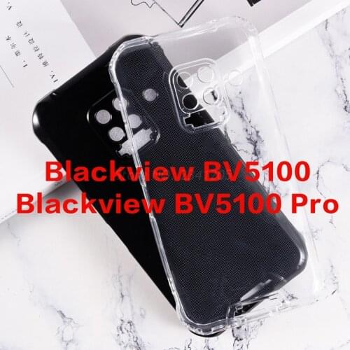 Transparent Phone Case For Blackview BV5100 Silicon Caso Soft Black TPU Case For Carcasas Blackview BV5100 Pro Back Cover Etui
