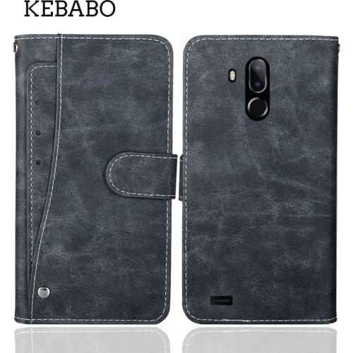 Luxury Wallet Black Fox B8 Fox+ Case 6.08" Vintage Flip Leather Business Protective Cover For Black Fox B8 Fox Plus Case