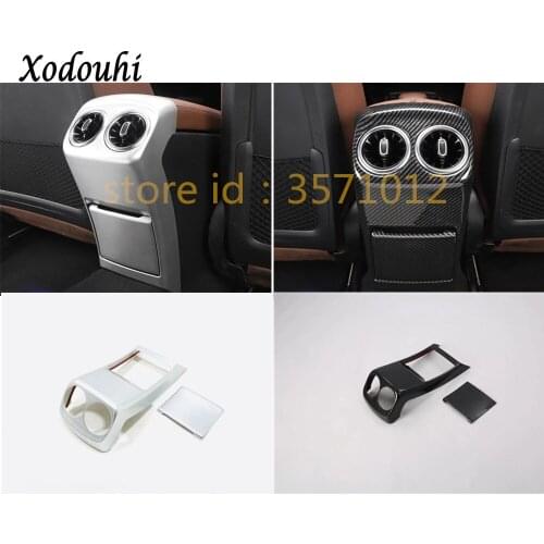 Car Stick Chrome ABS Outlet Vent Armrest Handrail Frame Cover Trim 1pcs For Mercedes Benz A Class W177 A180 A200 A250 2019 2020