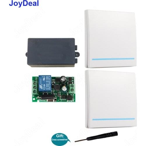 433Mhz Universal Wireless Remote Control Switch AC 220V 1CH Relay Receiver Module RF 433 MHz Smart House Remote Wall Transmitter