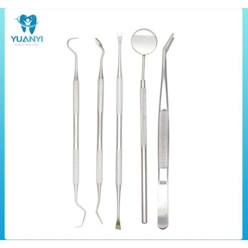 3Pcs Dental instrument dentist Kit Mouth Mirror Probe Hook Pick Tweezer Set Dentistry dentista Prepare Tool Tooth Cleaning tools