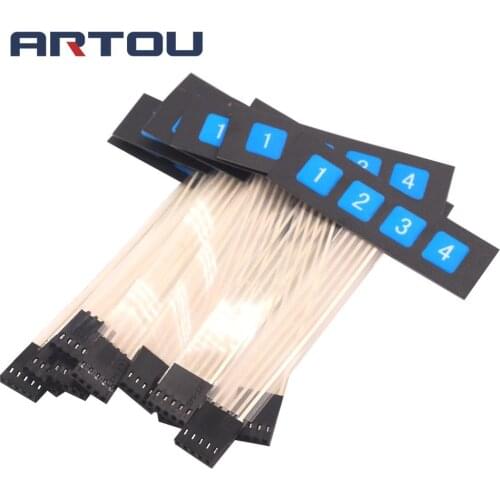 1PCS 1*4 key 1 Row 4 Button Membrane Matrix Keyboard Switch Microcontroller Expansion