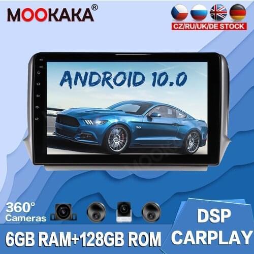 128GB Android 10.0 Car GPS Navigation Radio For Peugeot 2008 208 2011-2019 Multimedia Player Auto Stereo Tape Recorder Head Unit