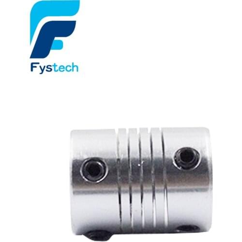 5pcs D19mmXL25mm Inner 5X8mm Flexible Couplings Aluminium CNC Stepper Motor Flexible Shaft Coupler 5*8