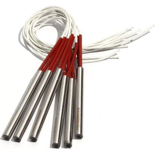 5PCS 10.5mm Diameter 80~95mm Length Single-End Heating Pipe 304SS Tubular Heater 110/220/380V 260/270/280/290/310W Electric Part
