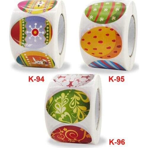 500pcs Happy Easter Stickers Cute Easter Rabbit Egg Self Adhesive Sticker Label For Easter Party Kids Gifts Bag Box Decor Tags