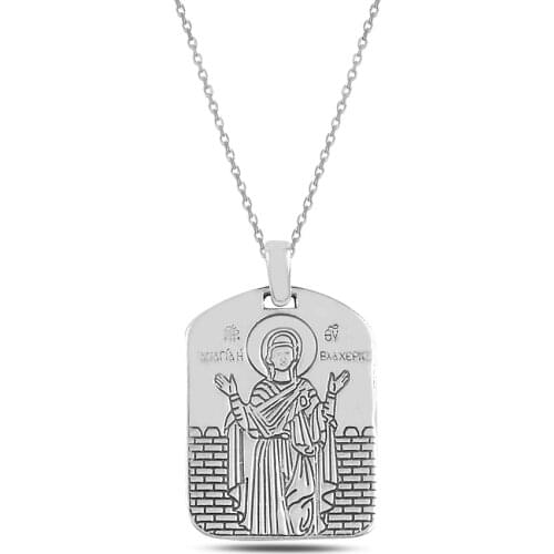 925 Sterling Silver Virtual Jewelery Virgin Mary Necklace
