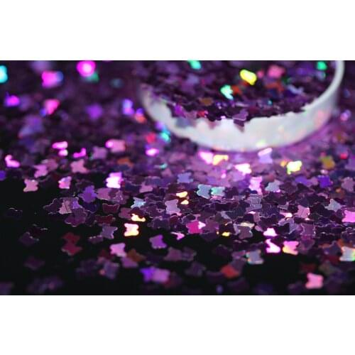Free Shipping Nails Glitters Purple Butterfly Shape Beauty Gel Nail Art Charms Mini Paillette Small Size Sequin Decor