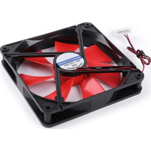 12V 4 Pin 140mm DC Silent CPU Cooling Fan High Airflow 2300RPM Speed Adjustable Computer Cooler Quiet for PC Chassis 50LA