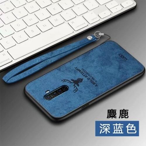 For OPPO Realme X2 Pro Case Luxury Soft Silicone+Hard fabric Deer Cat Protective Back Cover Case for realme x2 pro realmex2 pro