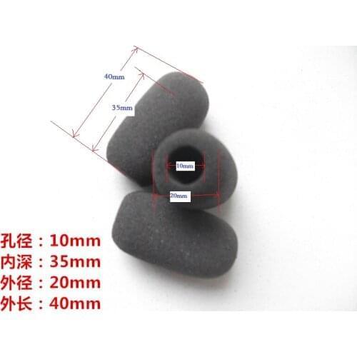 Linhuipad WS-1035 Microphone windscreen Foam Covers with 10mm Hole Diameter and 35mm inner length 3000pcs/lot