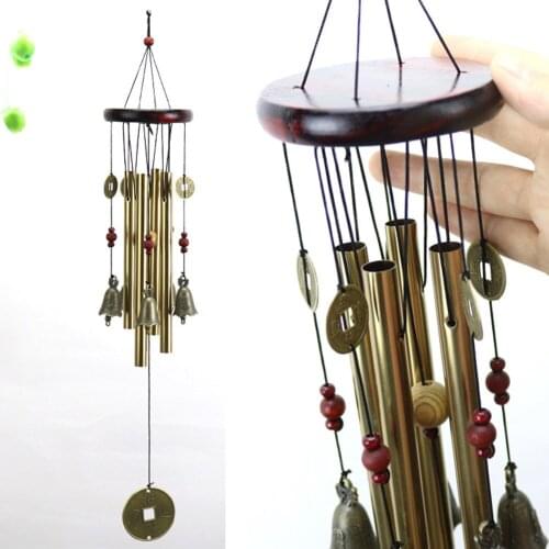 Ornament Wind Chime Outdoor Symbol Feng Shui Windows Yard 55*9cm Decor